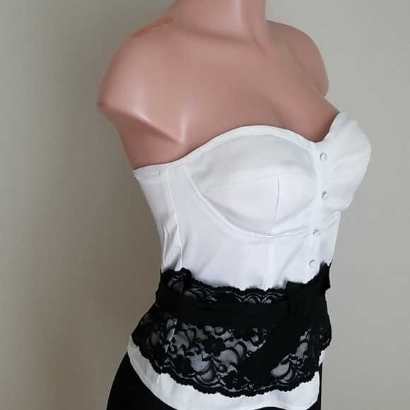 🤑 FOR BUNDLES ONLY🤑COTTON EXPRESS WHITE CORSET LACE - Picture 2 of 8